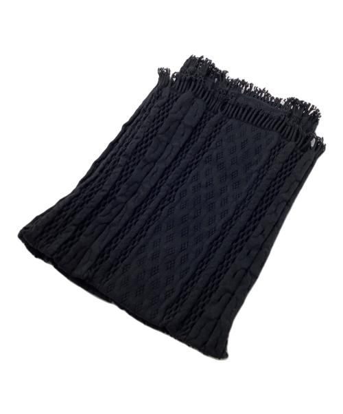 PLEATS PLEASE（プリーツプリーズ）PLEATS PLEASE (プリーツプリーズ) メッシュ織ワンピース PLEATS PLEASE ISSEI MIYAKE プリーツプリーズ イッセイミヤケ ブラック サイズ:3の古着・服飾アイテム