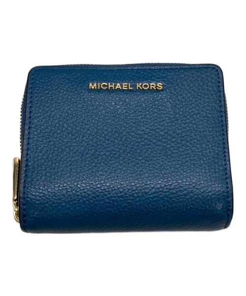 MICHAEL KORS（マイケル・コース）MICHAEL KORS (マイケルコース) 2つ折り財布 ブルーの古着・服飾アイテム