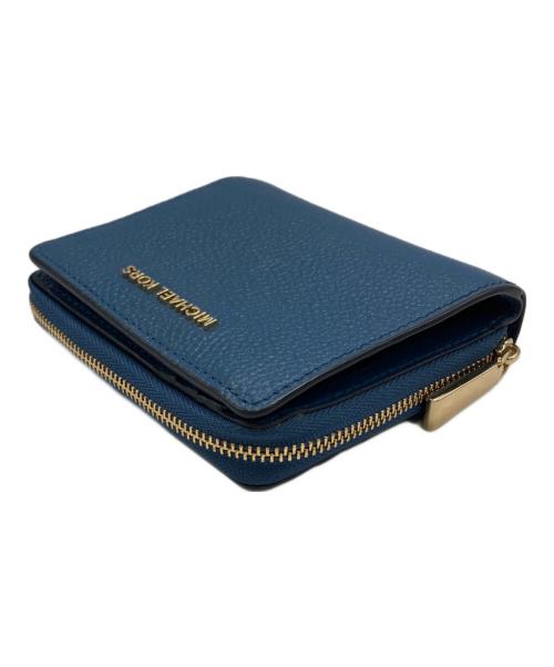 MICHAEL KORS（マイケル・コース）MICHAEL KORS (マイケルコース) 2つ折り財布 ブルーの古着・服飾アイテム