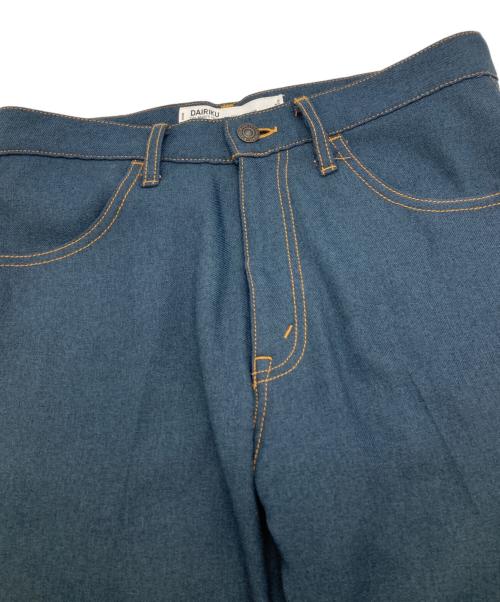 DAIRIKU（ダイリク）DAIRIKU (ダイリク) Flasher Pressed Pants ブルー サイズ:W39の古着・服飾アイテム