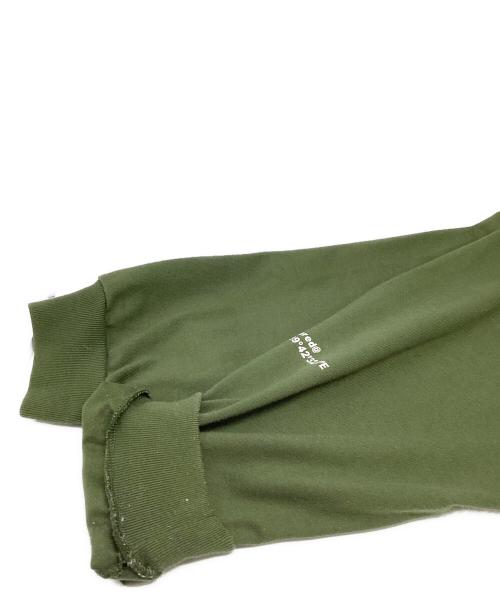 WTAPS（ダブルタップス）WTAPS (ダブルタップス) イアン ラグラン ロングスリーブカットソー グレー×グリーン サイズ:Lの古着・服飾アイテム