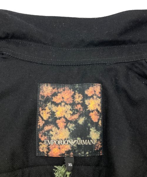 EMPORIO ARMANI（エンポリオアルマーニ）EMPORIO ARMANI (エンポリオアルマーニ) ナイロンウールスイッチジャケット ブラック サイズ:XSの古着・服飾アイテム
