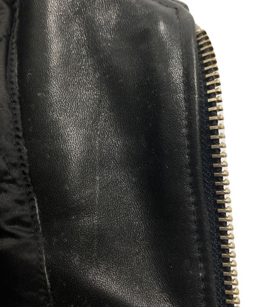 HARLEY-DAVIDSON（ハーレーダビッドソン）HARLEY-DAVIDSON (ハーレーダビッドソン) シングルライダースジャケット ブラック サイズ:XSの古着・服飾アイテム