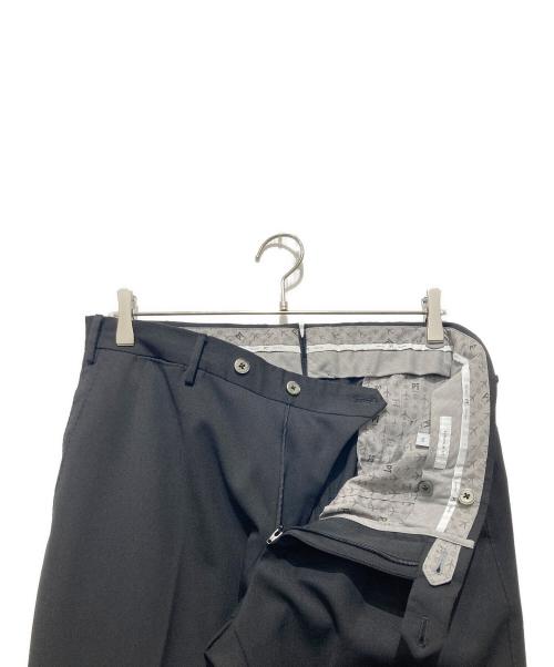 PT TORINO（ピーティートリノ）PT TORINO (ピーティートリノ) テクノウォッシャブルウール TRAVEL トラベル ノープリーツスラックス ブラック サイズ:50の古着・服飾アイテム