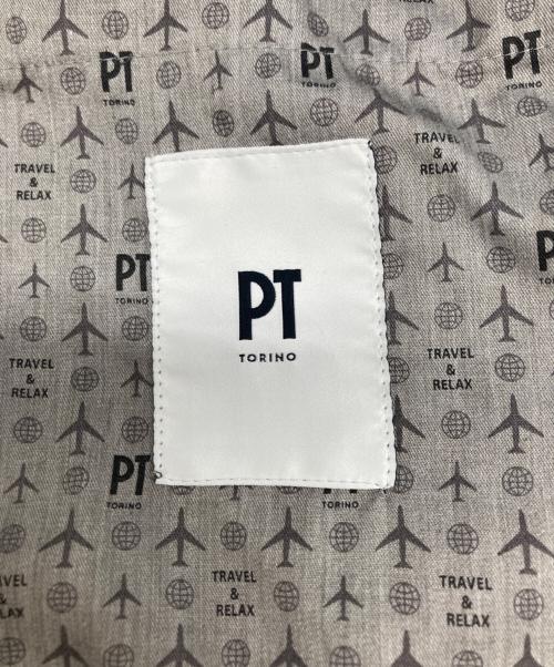 PT TORINO（ピーティートリノ）PT TORINO (ピーティートリノ) テクノウォッシャブルウール TRAVEL トラベル ノープリーツスラックス ブラック サイズ:50の古着・服飾アイテム