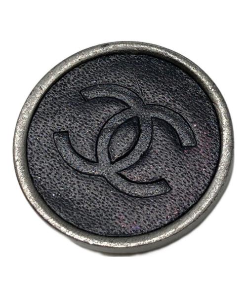 CHANEL（シャネル）CHANEL (シャネル) ココマークメタルイヤリング ブラック×グレーの古着・服飾アイテム