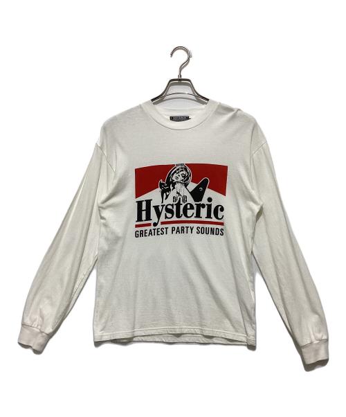 Hysteric Glamour（ヒステリックグラマー）Hysteric Glamour (ヒステリックグラマー) GREATEST PARTY SOUNDS Tシャツ ホワイト サイズ:Sの古着・服飾アイテム