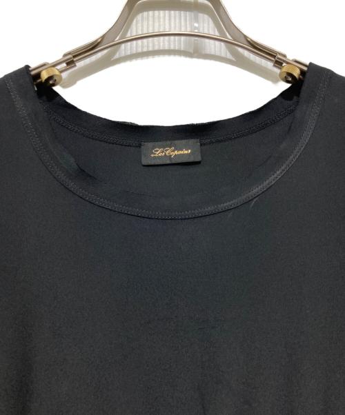 Les Copains（レコパン）Les Copains (レコパン) ノースリーブシルクワンピース ブラック サイズ:44の古着・服飾アイテム