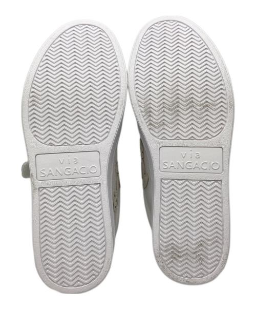 Sangacio（サンガッチョ）Sangacio (サンガッチョ) にゅ～ずローカットスニーカー ホワイト サイズ:23cmの古着・服飾アイテム