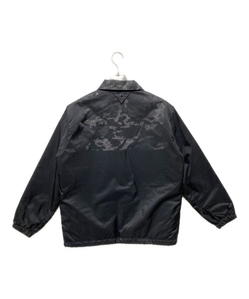 WHITE MOUNTAINEERING（ホワイトマウンテ二アニング）WHITE MOUNTAINEERING (ホワイトマウンテ二アニング) メッシュカモデザインコーチジャケット ブラック サイズ:Sの古着・服飾アイテム