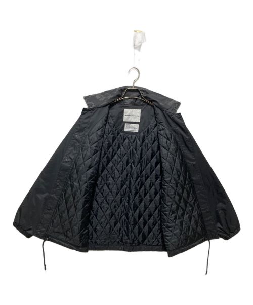 WHITE MOUNTAINEERING（ホワイトマウンテ二アニング）WHITE MOUNTAINEERING (ホワイトマウンテ二アニング) メッシュカモデザインコーチジャケット ブラック サイズ:Sの古着・服飾アイテム