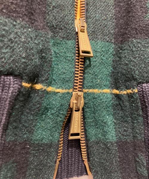 DSQUARED2（ディースクエアード）DSQUARED2 (ディースクエアード) マフラー付チェックジャケット グリーン サイズ:42の古着・服飾アイテム