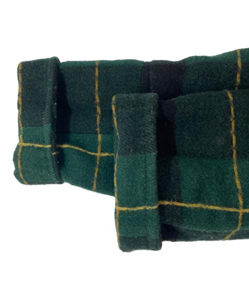 DSQUARED2（ディースクエアード）DSQUARED2 (ディースクエアード) マフラー付チェックジャケット グリーン サイズ:42の古着・服飾アイテム