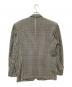 KENZO (ケンゾー) ガンクラブチェックテーラードジャケット ベージュ×ブラック サイズ:S：6000円