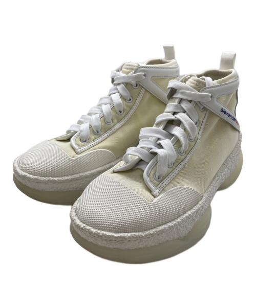 ALEXANDER WANG（アレキサンダー・ワン）ALEXANDER WANG (アレキサンダーワン) ハイカットスニーカー アイボリー サイズ:38の古着・服飾アイテム