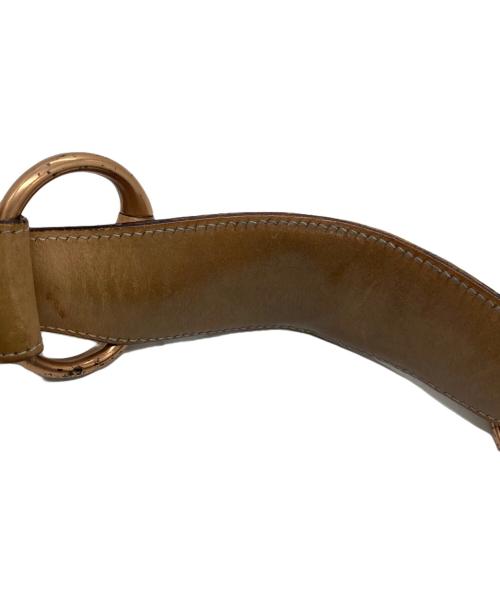 GUCCI（グッチ）GUCCI (グッチ) GGキャンバスホースビットショルダーバッグ ブラックの古着・服飾アイテム