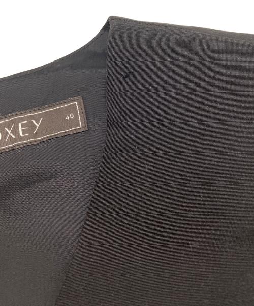 FOXEY（フォクシー）FOXEY (フォクシー) ノースリーブワンピース ブラック サイズ:Lの古着・服飾アイテム