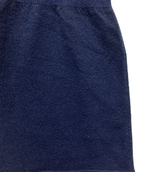CHANEL（シャネル）CHANEL (シャネル) カシミヤニットワンピース ネイビー サイズ:Sの古着・服飾アイテム
