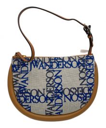 J.W.ANDERSON（ジェイダブリューアンダーソン）の古着「バンパームーンレザーショルダーバッグ」｜ベージュ×ブルー