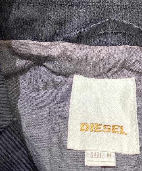 DIESEL（ディーゼル）DIESEL (ディーゼル) コーデュロイテーラードジャケット ブラック サイズ:Mの古着・服飾アイテム