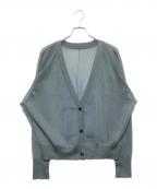 GALLARDA GALANTE NAVYガリャルダガランテネイビー）の古着「シアーニットカーディガン」｜グリーン