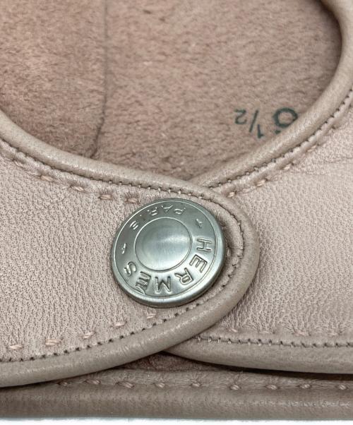 HERMES（エルメス）HERMES (エルメス) ドライビンググローブ ピンク サイズ:6 1/2の古着・服飾アイテム