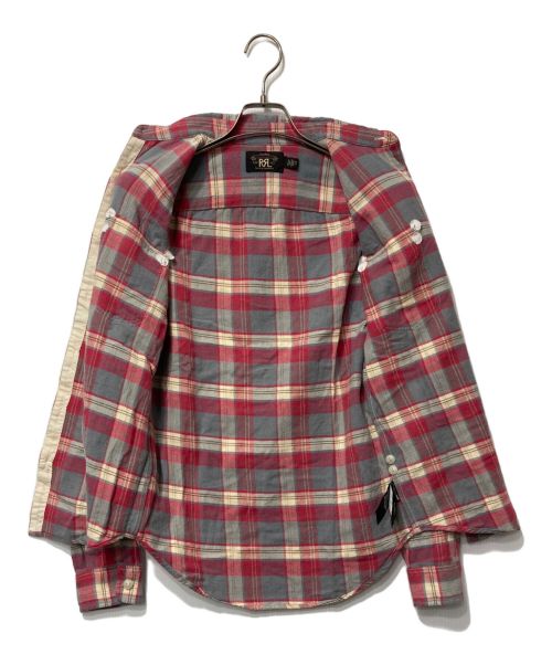 RRL（ダブルアールエル）RRL (ダブルアールエル) チェックワークシャツ レッド サイズ:XSの古着・服飾アイテム