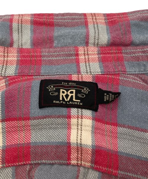 RRL（ダブルアールエル）RRL (ダブルアールエル) チェックワークシャツ レッド サイズ:XSの古着・服飾アイテム