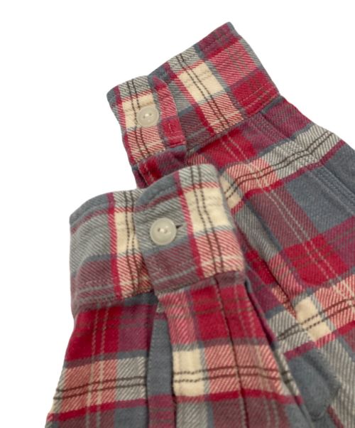 RRL（ダブルアールエル）RRL (ダブルアールエル) チェックワークシャツ レッド サイズ:XSの古着・服飾アイテム