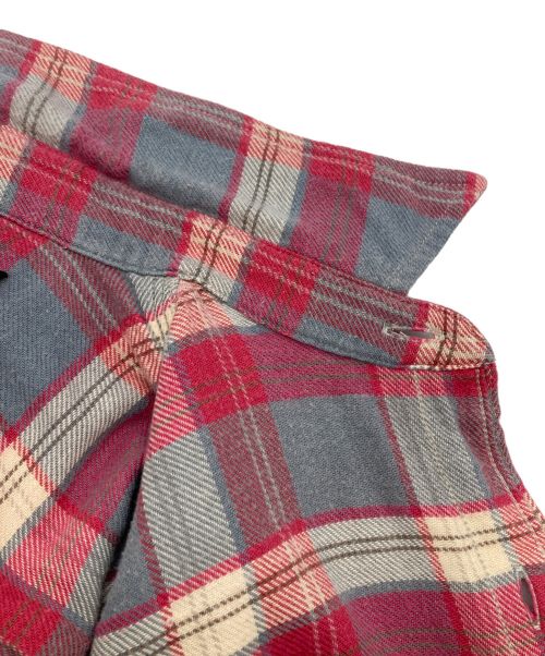 RRL（ダブルアールエル）RRL (ダブルアールエル) チェックワークシャツ レッド サイズ:XSの古着・服飾アイテム