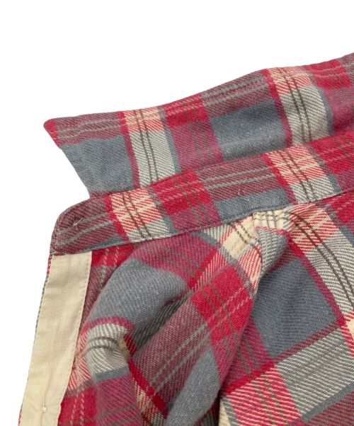 RRL（ダブルアールエル）RRL (ダブルアールエル) チェックワークシャツ レッド サイズ:XSの古着・服飾アイテム