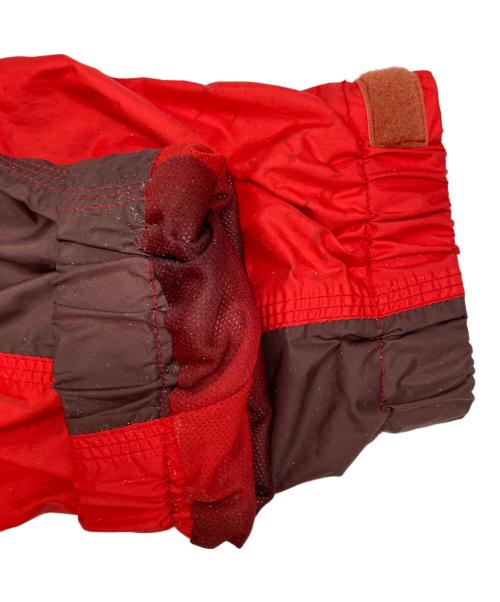 ISSEY MIYAKE（イッセイミヤケ）ISSEY MIYAKE (イッセイミヤケ) ISSEY MIYAKE ナイロンパラシュートコート オーバーサイズ レッド×ブラウン サイズ:2の古着・服飾アイテム