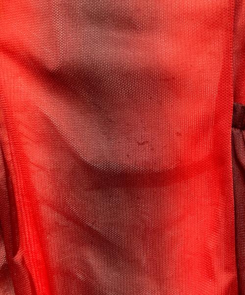 ISSEY MIYAKE（イッセイミヤケ）ISSEY MIYAKE (イッセイミヤケ) ISSEY MIYAKE ナイロンパラシュートコート オーバーサイズ レッド×ブラウン サイズ:2の古着・服飾アイテム