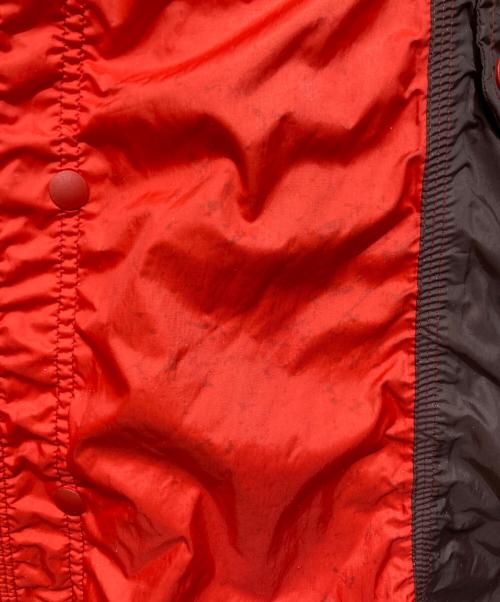 ISSEY MIYAKE（イッセイミヤケ）ISSEY MIYAKE (イッセイミヤケ) ISSEY MIYAKE ナイロンパラシュートコート オーバーサイズ レッド×ブラウン サイズ:2の古着・服飾アイテム