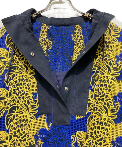 sacai（サカイ）sacai (サカイ) カットワーク ノースリーブワンピース ネイビー サイズ:2の古着・服飾アイテム