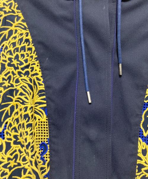 sacai（サカイ）sacai (サカイ) カットワーク ノースリーブワンピース ネイビー サイズ:2の古着・服飾アイテム