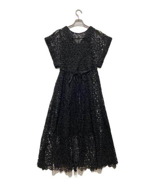 Ameri（アメリ）Ameri (アメリ) MEDI 2WAY FLARE CHEMICAL LACE DRESS AMERI アメリ ブラック サイズ:Mの古着・服飾アイテム