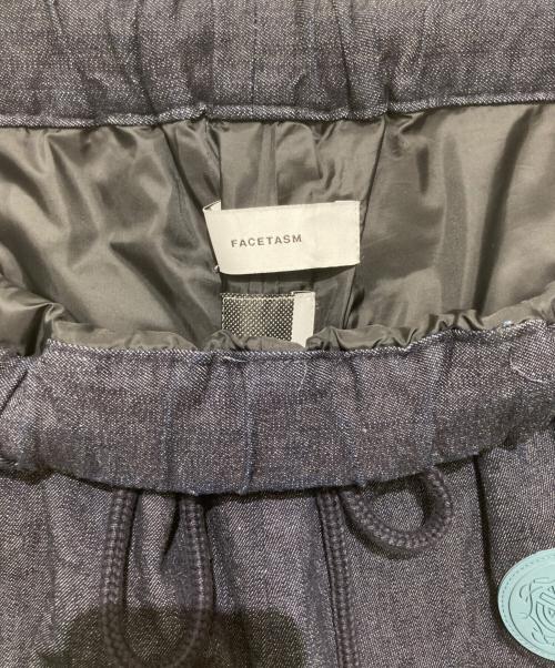 FACETASM（ファセッタズム）FACETASM (ファセッタズム) FAT DENIM PATCHWORK PANTS ファットデニムパッチトラックパンツ インディゴ サイズ:4の古着・服飾アイテム