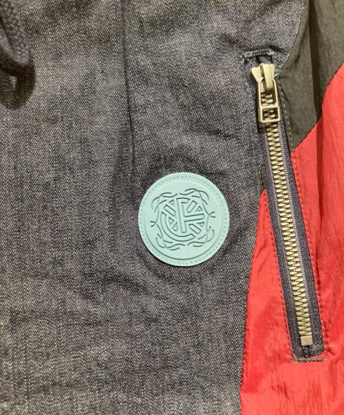 FACETASM（ファセッタズム）FACETASM (ファセッタズム) FAT DENIM PATCHWORK PANTS ファットデニムパッチトラックパンツ インディゴ サイズ:4の古着・服飾アイテム