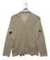 CAMPHOR WOOD (カンファーウッド) hand knit flower line Cuba shirt cardigan ハンドニット フラワーライン キューバシャツ カーディガン ベージュ サイズ:L：3000円
