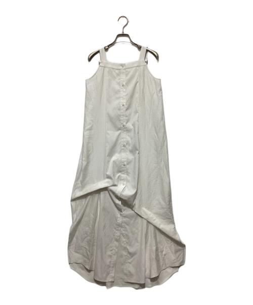 UN3D.（アンスリード）UN3D. (アンスリード) タックロングシャツキャミワンピース ホワイト サイズ:38の古着・服飾アイテム