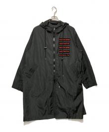 DIESEL（ディーゼル）の古着「HARDCORE A3STH3TICナイロンコート」｜ブラック