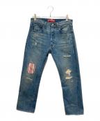LEVI'S×JUNYA WATANABE COMME des GARCONSリーバイス×ジュンヤワタナベ コムデギャルソン）の古着「綿デニム製品加工501 1947年モデルカスタマイズ」｜ブルー