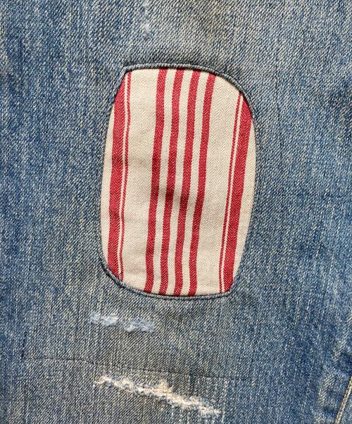 LEVI'S（リーバイス）LEVI'S (リーバイス) JUNYA WATANABE COMME des GARCONS (ジュンヤワタナベ コムデギャルソン) 綿デニム製品加工501 1947年モデルカスタマイズ ブルー サイズ:Ｓの古着・服飾アイテム