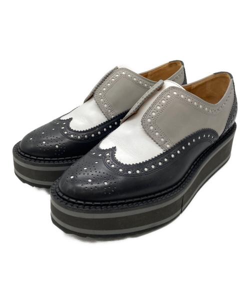 CLERGERIE（クレジュリー）CLERGERIE (クレジュリー) ダービーシューズ ホワイト×ブラック サイズ:US 7の古着・服飾アイテム