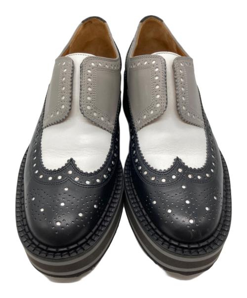 CLERGERIE（クレジュリー）CLERGERIE (クレジュリー) ダービーシューズ ホワイト×ブラック サイズ:US 7の古着・服飾アイテム