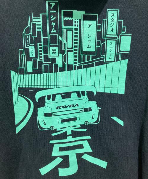 RAUH-Welt BEGRIFF（ラウヴェルト・ベグリフ）RAUH-Welt BEGRIFF (ラウヴェルト・ベグリフ) ARSHAM STUDIO (アーシャム スタジオ) DA RWB HODDY ダブルジップフーディー ブラック サイズ:XLの古着・服飾アイテム