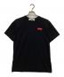 PLAY COMME des GARCONS（プレイコムデギャルソン）の古着「T-SHIRT WITH DOUBLE HEART ダブルハート 半袖カットソー/Tシャツ」｜ブラック