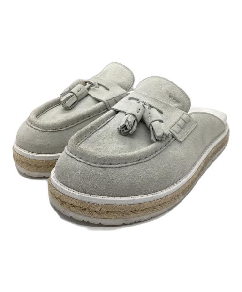EMPORIO ARMANI（エンポリオアルマーニ）EMPORIO ARMANI (エンポリオアルマーニ) タッセル ミュール＆サボサンダル グレー サイズ:8の古着・服飾アイテム