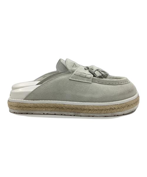 EMPORIO ARMANI（エンポリオアルマーニ）EMPORIO ARMANI (エンポリオアルマーニ) タッセル ミュール＆サボサンダル グレー サイズ:8の古着・服飾アイテム